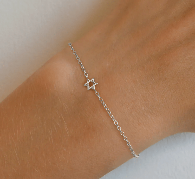 Anzie Bracelets Magen David Sterling Bracelet