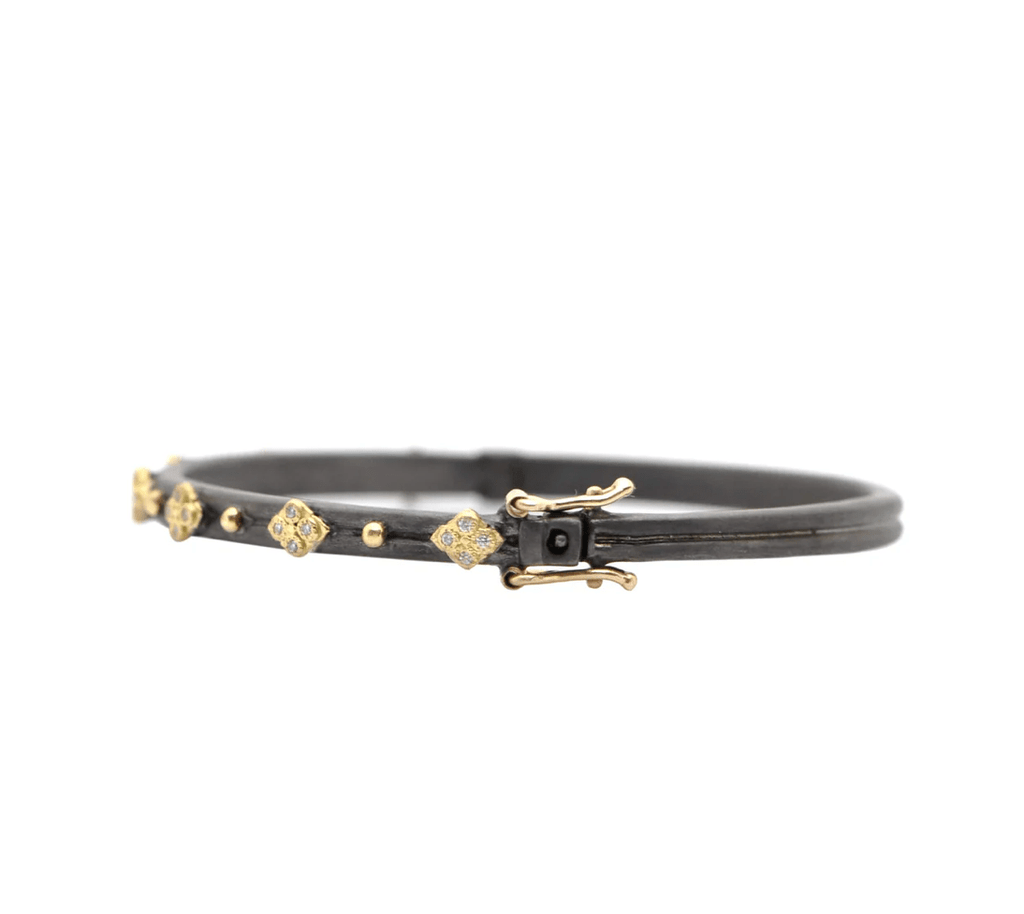 Armenta Bracelets Diamond 18K & Sterling Huggie Bracelet