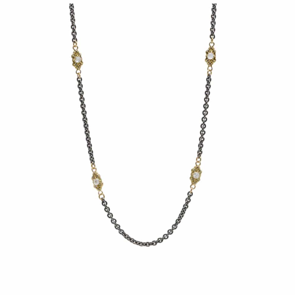 Armenta Necklaces Gold Scroll Link Necklace