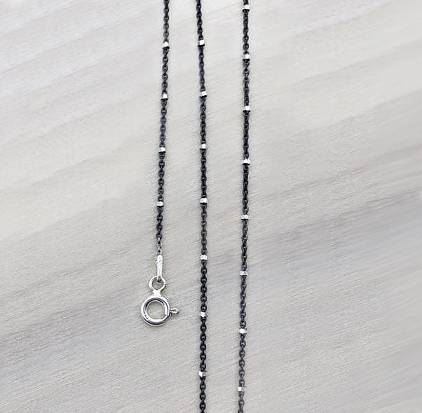 Everyday Artifacts Chains 16" Oxidized Sterling Chain
