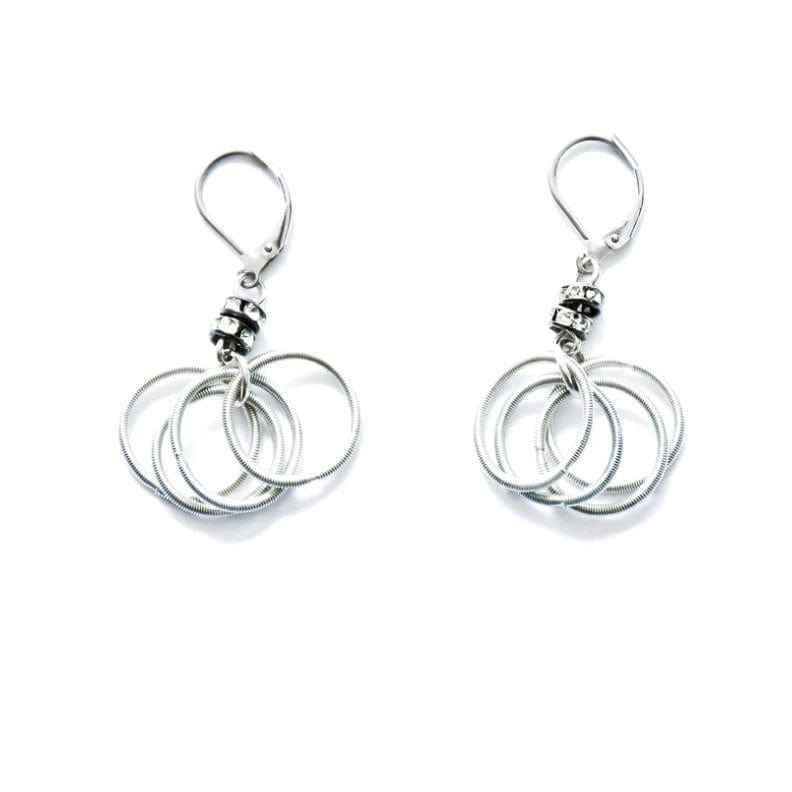 Sea Lily Earrings Piano Wire Loop Earring
