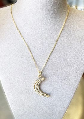 Tanya Farah Necklaces Diamond 18K Moon Necklace