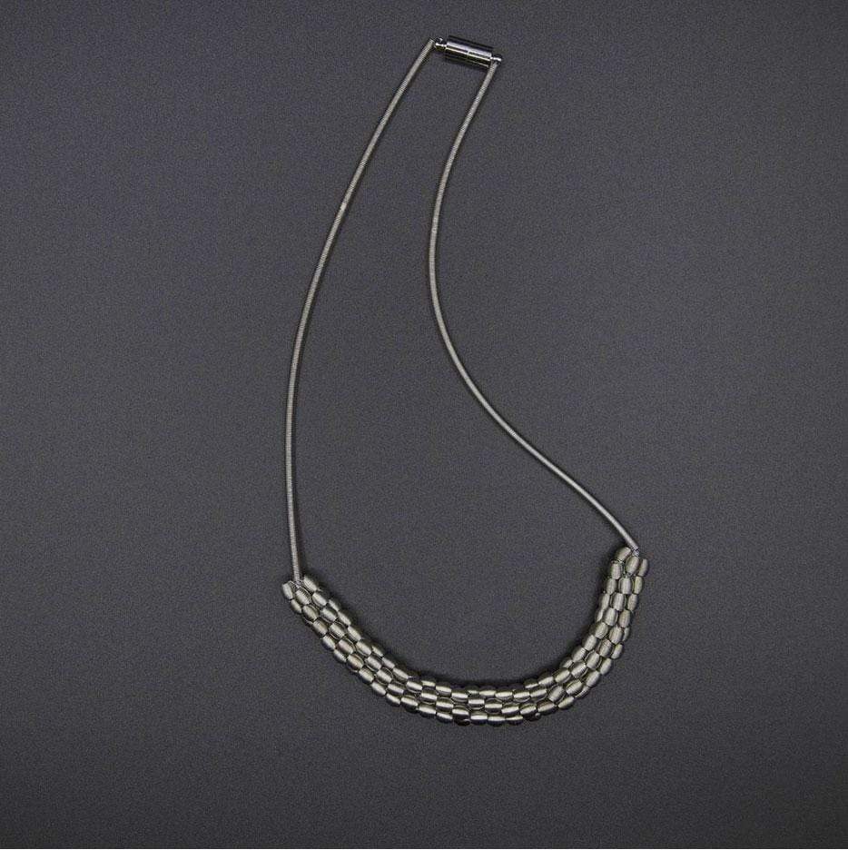 Lynne Goldman Elements Necklace of woven wire beads