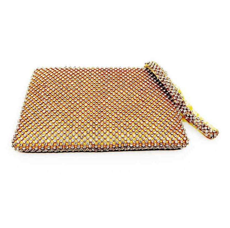 Sparkle Gold Clutch Evening Bag Lynne Goldman Elements