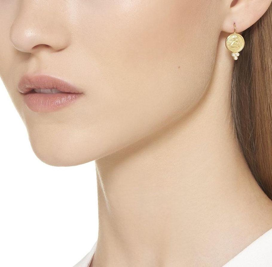 Temple St. Clair Earrings 18K Angel Earrings