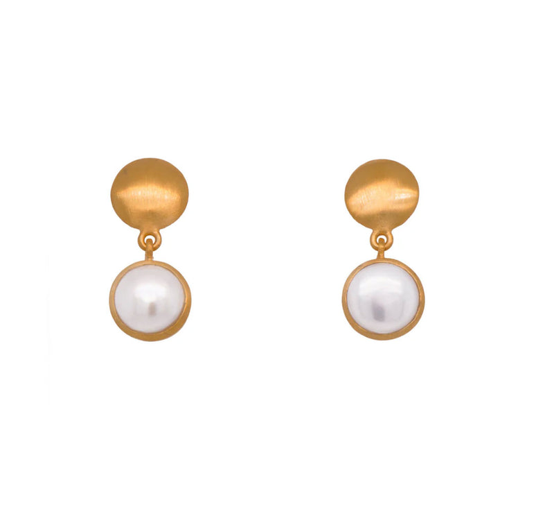 Pearl Vermeil Earring