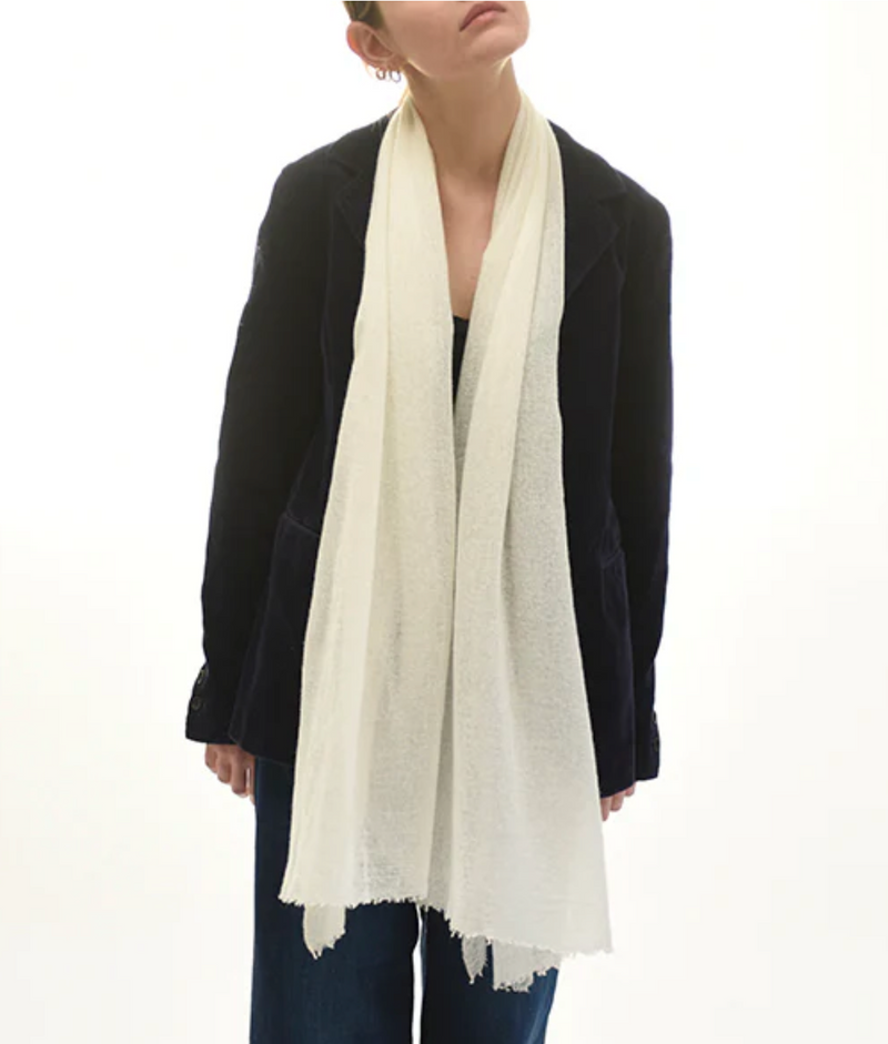 Ivory Cashmere Scarf