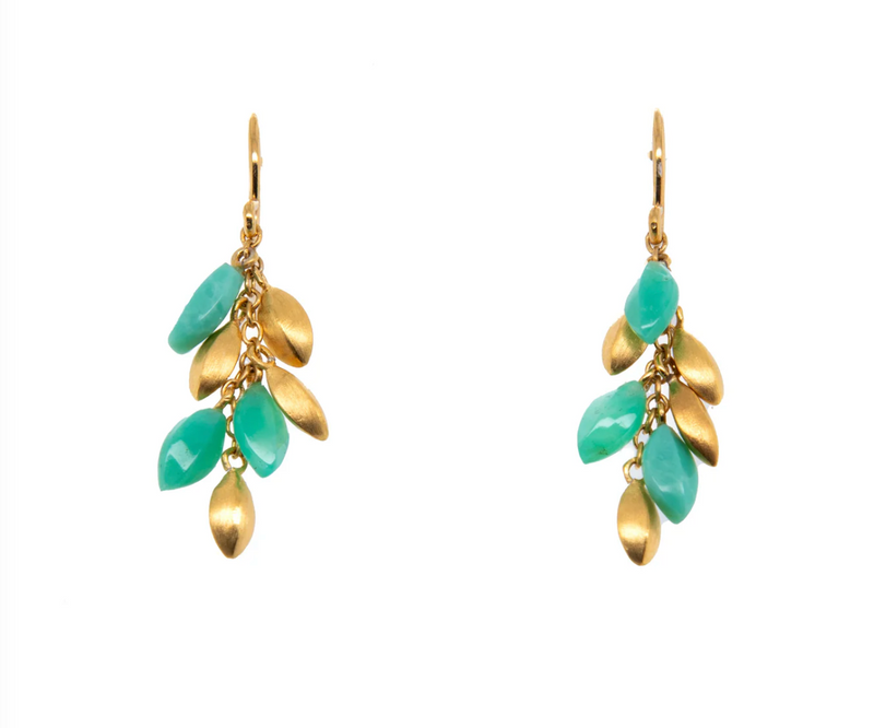 Chrysoprase 24k Vermeil Bliss Earrings