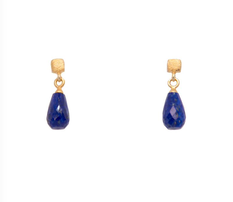 Lapis Vermeil Drop Earrings