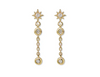 14K & Diamond Aztec Chain Earrings