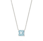 Blue Topaz Sterling Necklace