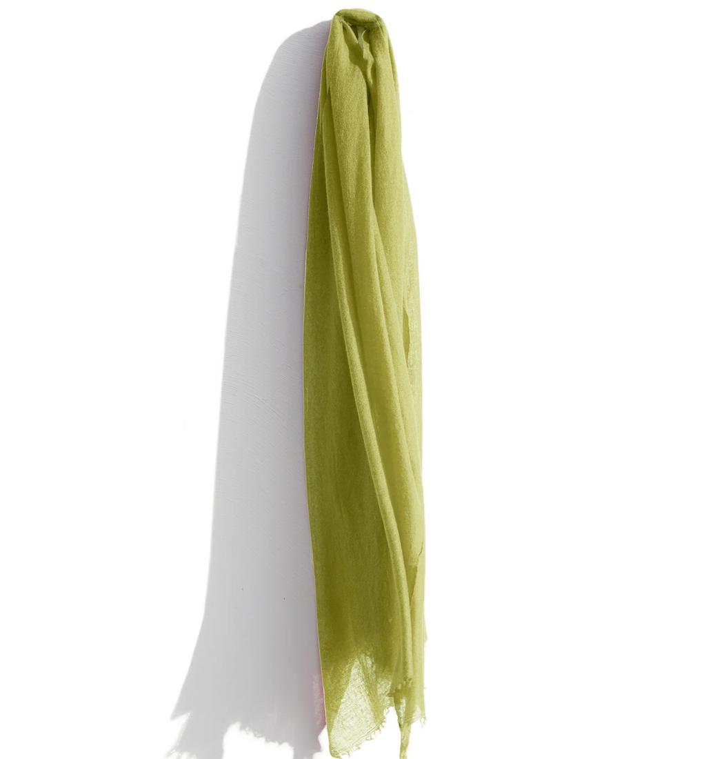 Spring Green Cashmere Scarf