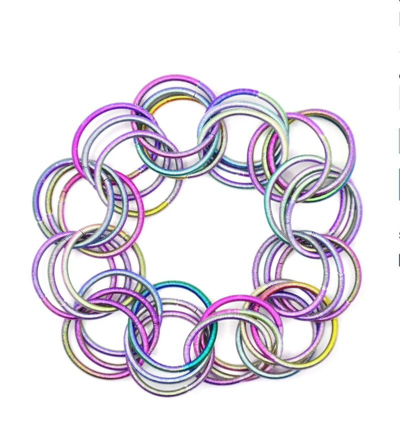 Rainbow Loop Piano Wire Bracelet