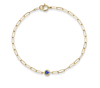 Anzie Bracelets Blue Sapphire Paper 14K Clip Bracelet