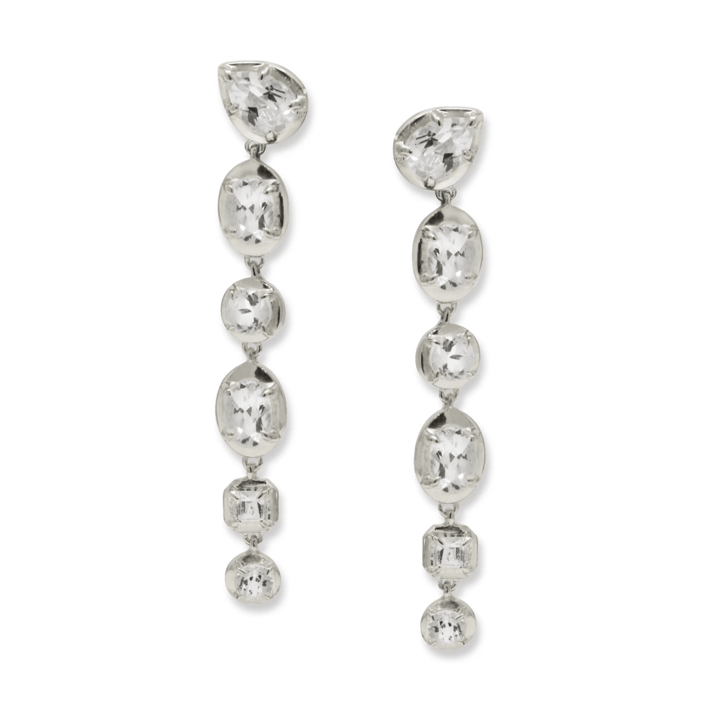 Anzie Earrings Linear Topaz Sterling Earring
