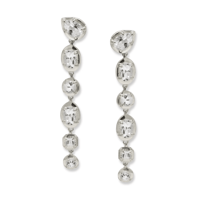 Anzie Earrings Linear Topaz Sterling Earring