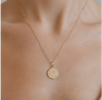 Anzie Necklaces 14K Diamond Mini-Love Pendant