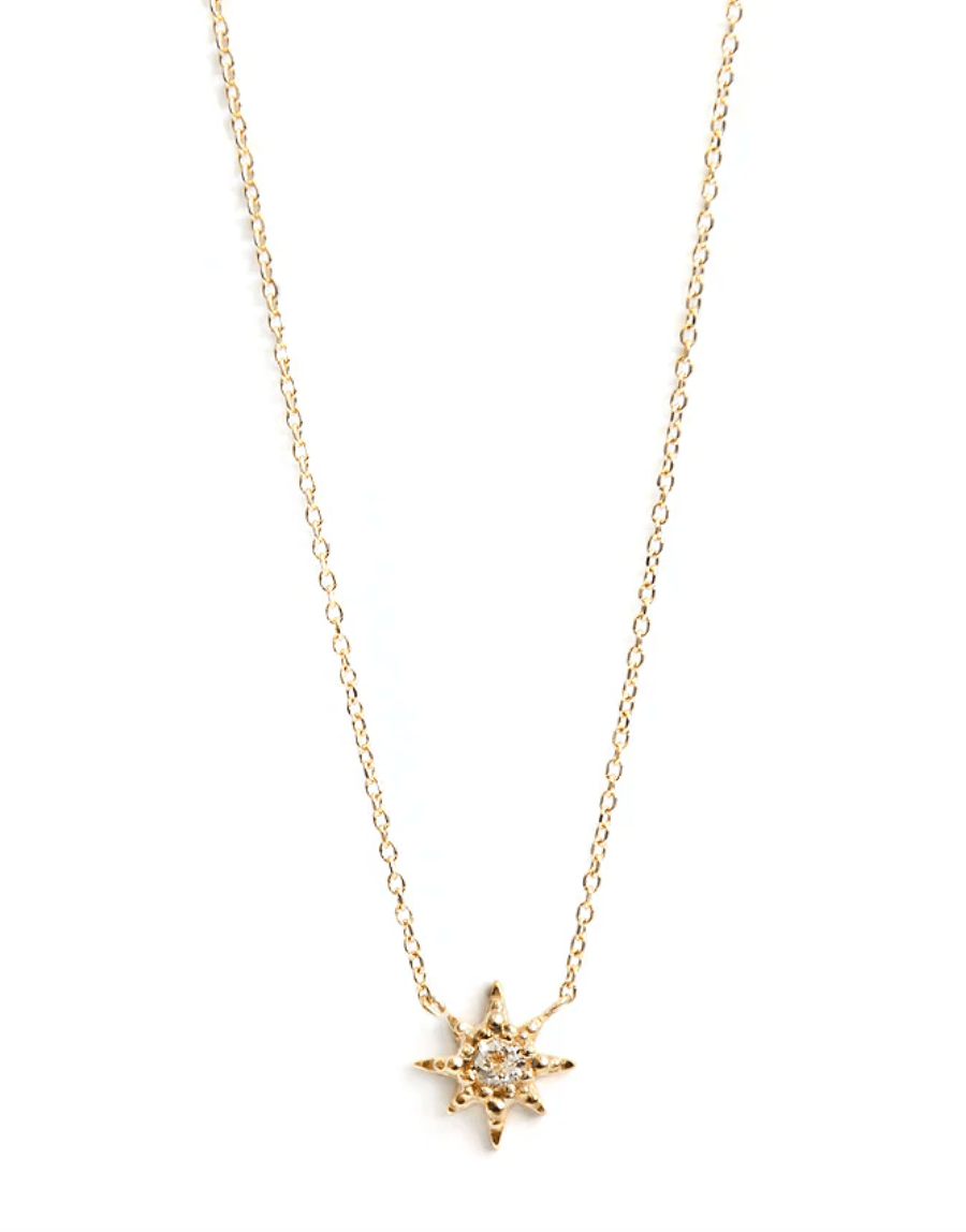 Anzie Necklaces 14K Topaz Starburst Necklace