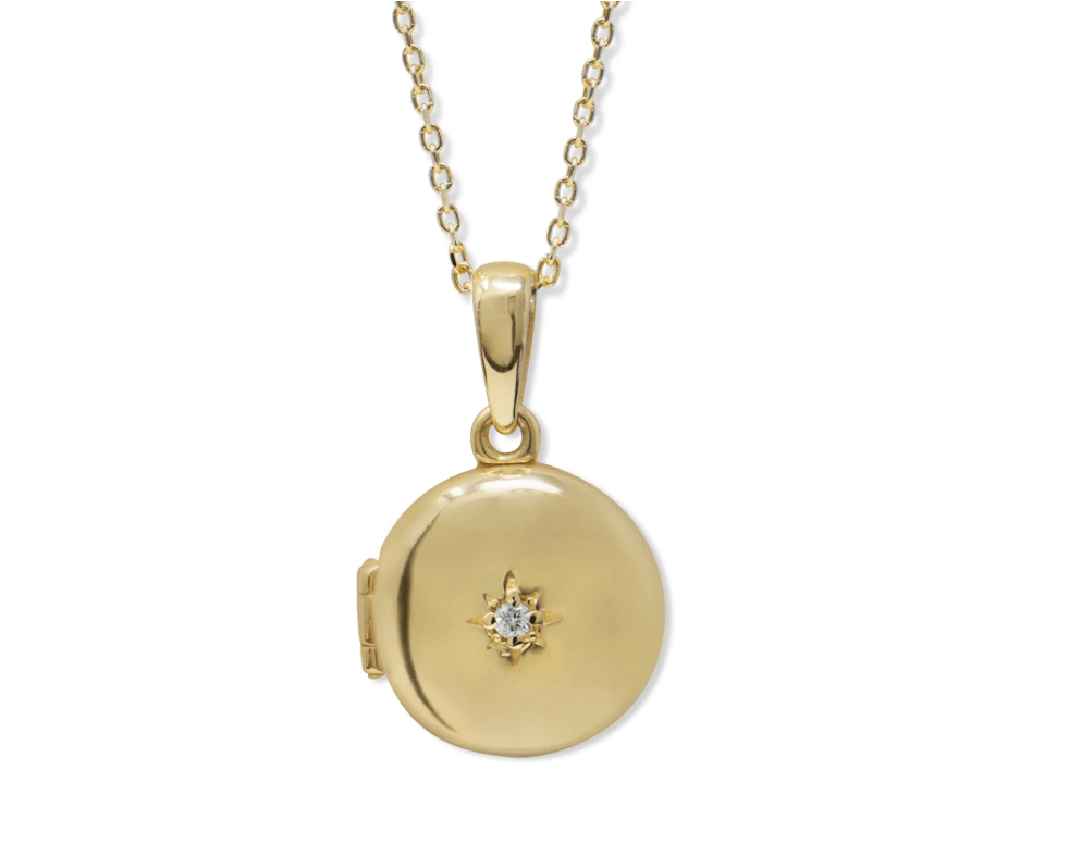 Anzie Necklaces Aztec 14K Mini-Locket