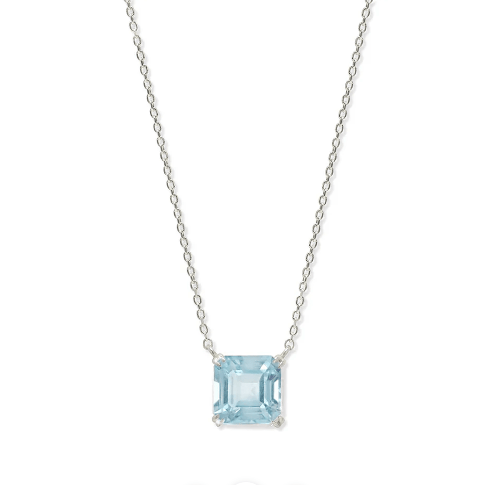 Anzie Necklaces Blue Topaz Sterling Necklace