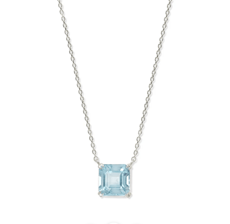 Anzie Necklaces Blue Topaz Sterling Necklace