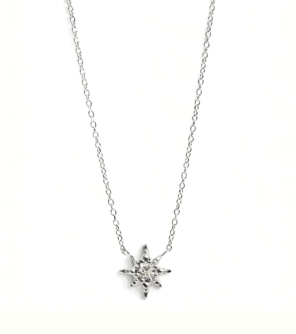 Anzie Necklaces Silver &Topaz Starburst Necklace