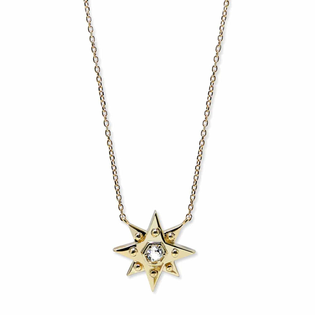 Anzie Necklaces Vintage Topaz 14K Star Necklace