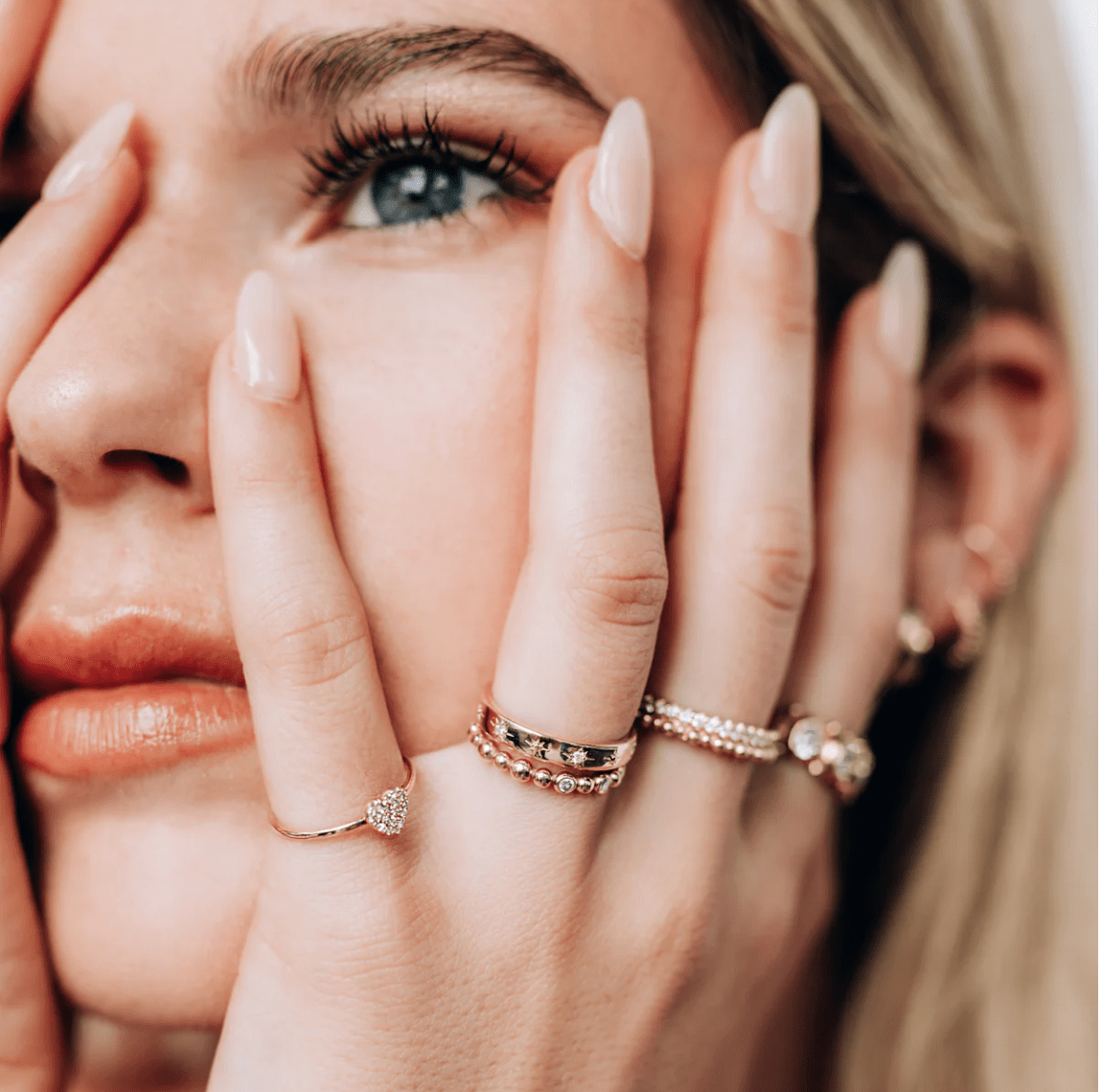 Anzie Rings Diamond 14k Soldera Ring