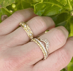 Anzie Rings Diamond Deco 14k Fan Ring
