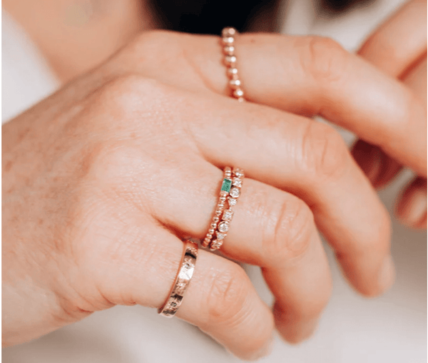 Anzie Rings Emerald 14K Ring