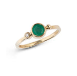 Anzie Rings Emerald Diamond 14K Ring