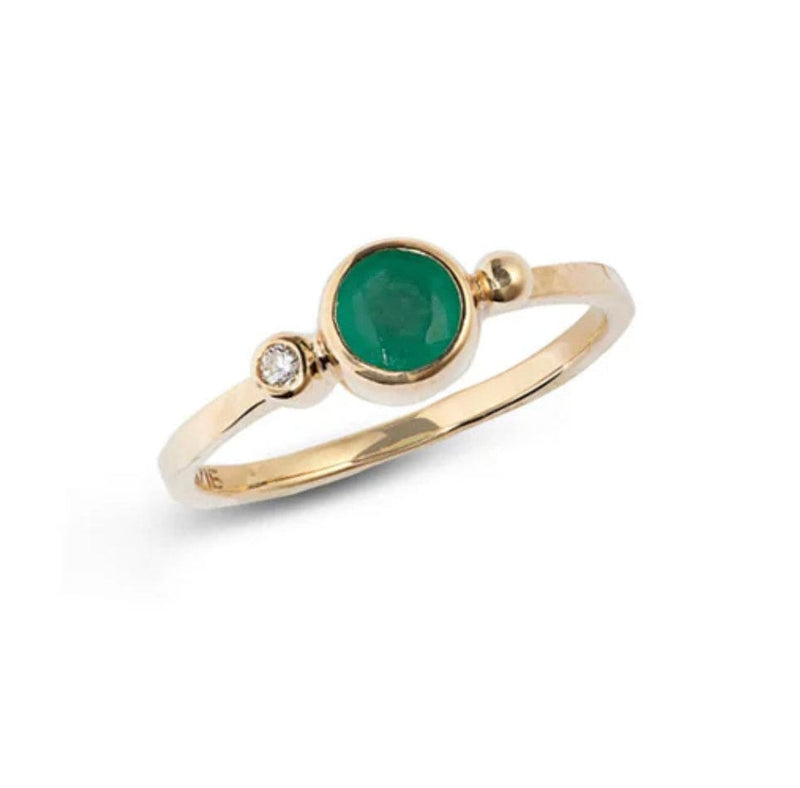 Anzie Rings Emerald Diamond 14K Ring