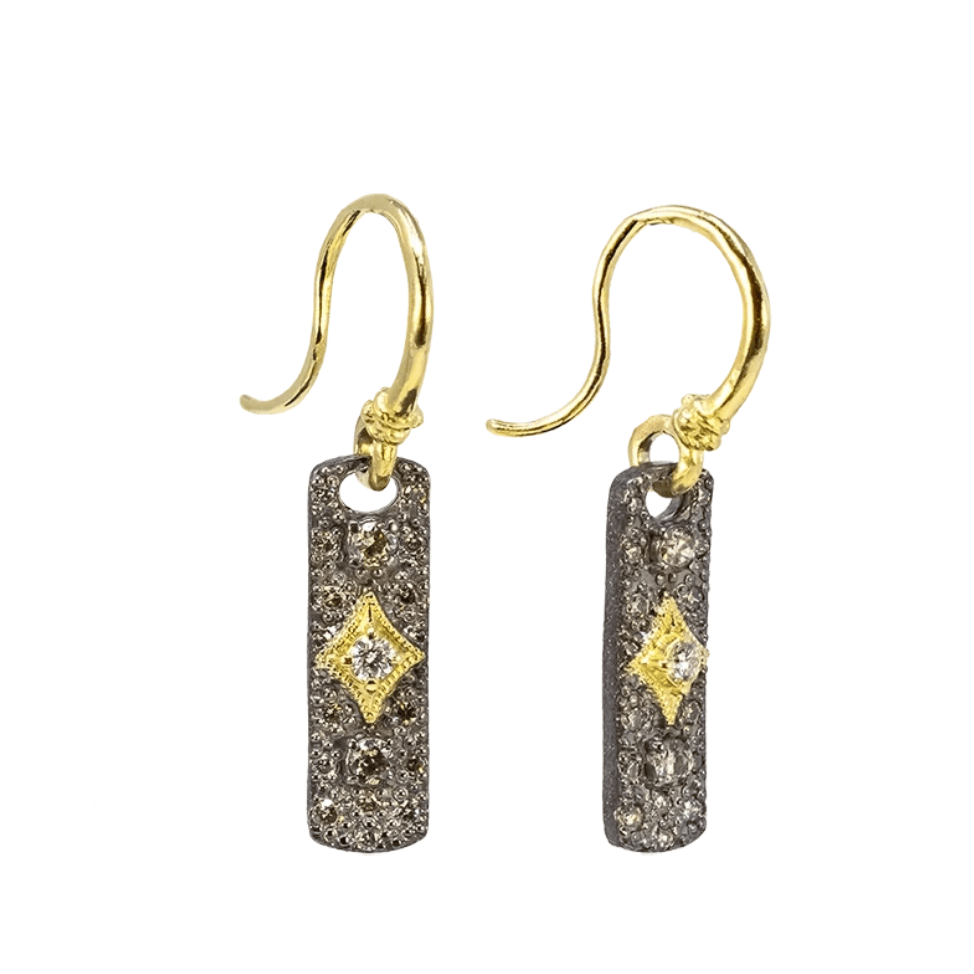 Armenta Earrings Diamond SS/18k Drop Earrings
