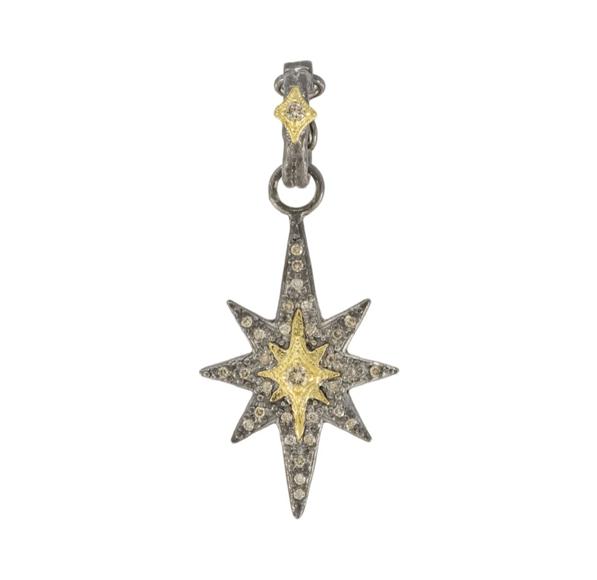 Armenta Necklaces 18K/Silver Star w/Champagne Diamonds