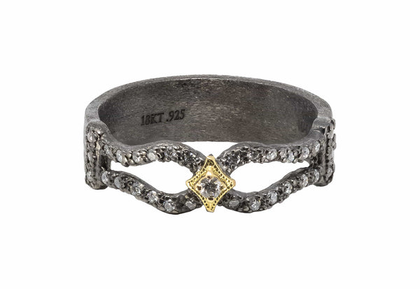 Armenta Rings 0.17 Diamond 18K SS  Ring
