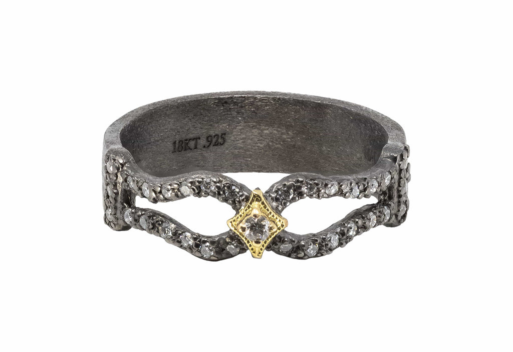 Armenta Rings 0.17 Diamond 18K SS  Ring
