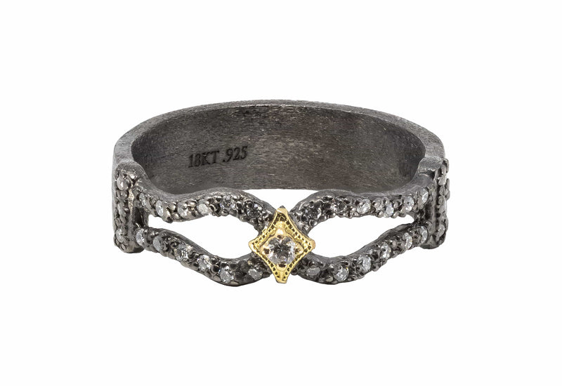 Armenta Rings 0.17 Diamond 18K SS  Ring