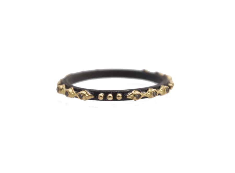 Armenta Rings Chapamgne Diamond 18K/SS Ring
