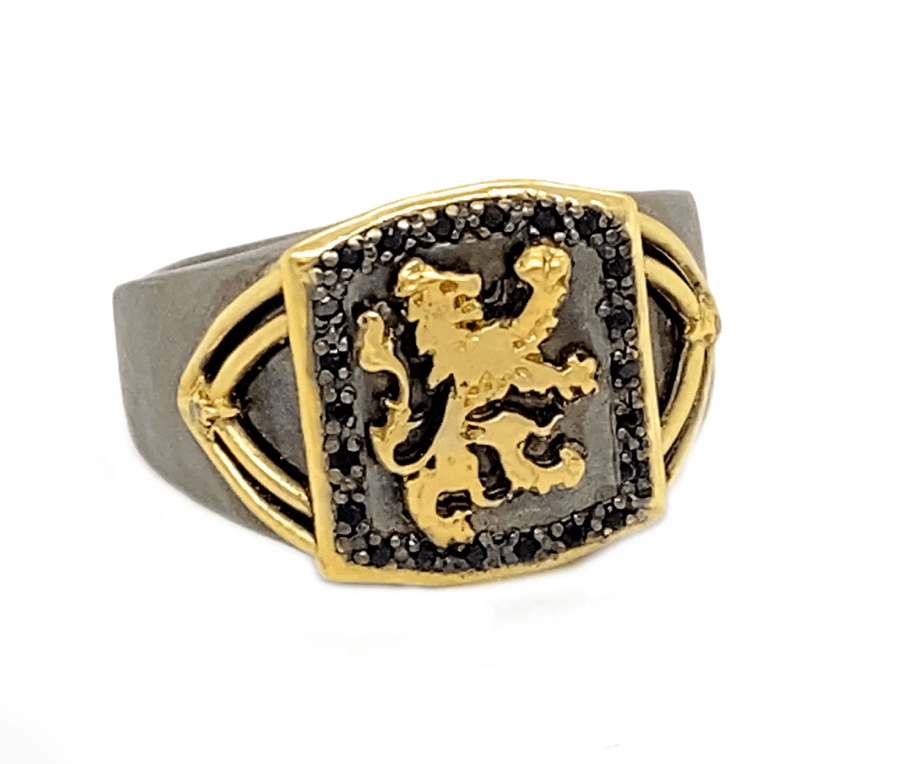 Armenta Rings Lion Signet Ring