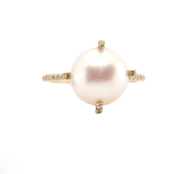 Armenta Rings Sueno Pearl 18k Gold & Diamond Ring