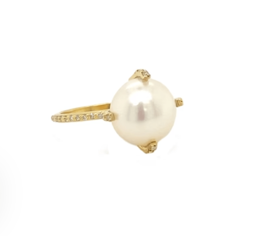 Armenta Rings Sueno Pearl 18k Gold & Diamond Ring