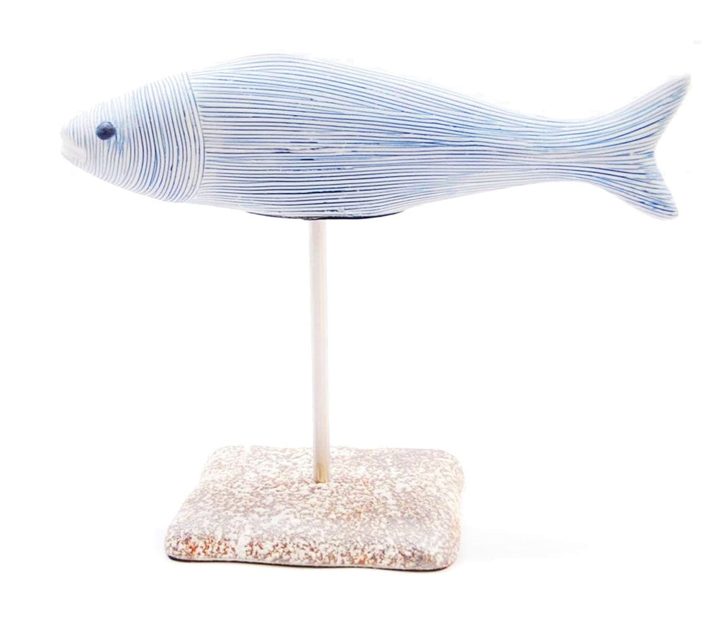 Art Floral Gifts Blue/White Fish