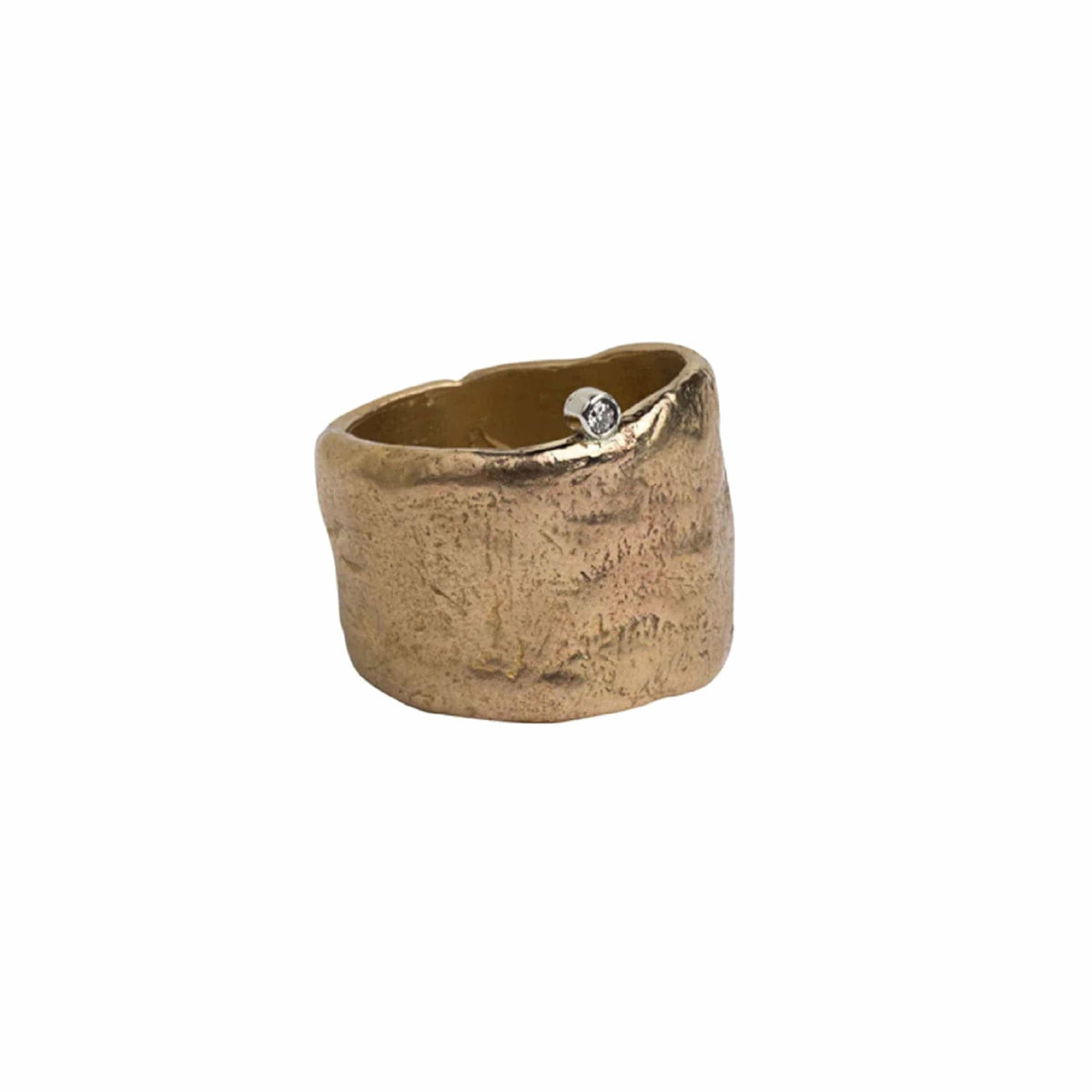 Chikahisa Rings Diamond & Bronze Relic Ring