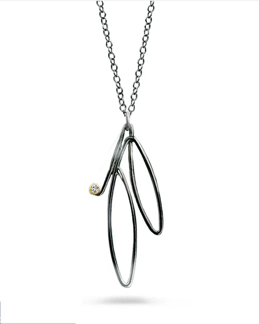 Cindy Liebel Necklaces Dalia Sapphire SS/14k  Necklace