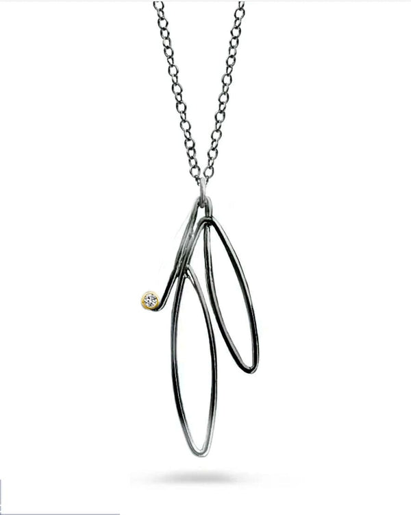 Cindy Liebel Necklaces Dalia Sapphire SS/14k  Necklace