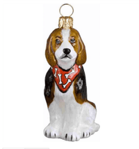 Dog Breed Ornaments Gifts Beagle w/Bandana Dog Breed Ornament