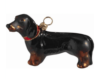 Dog Breed Ornaments Gifts Black Dachshund Dog Breed Ornament