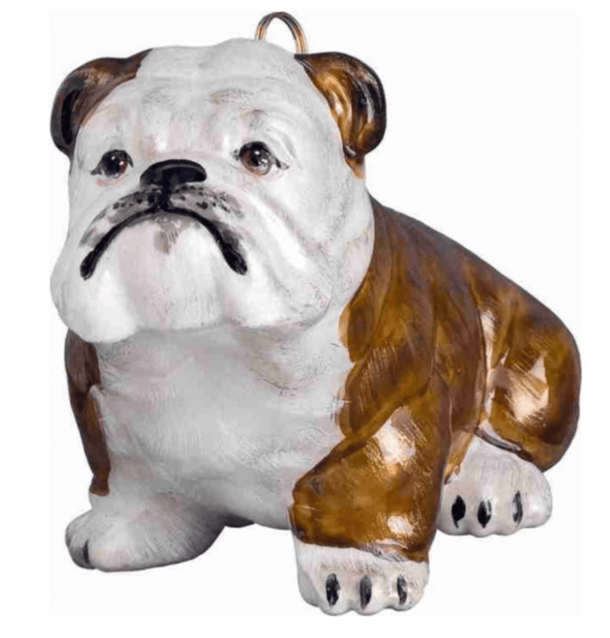 Dog Breed Ornaments Gifts Bulldog Brown & White Dog Breed Ornament