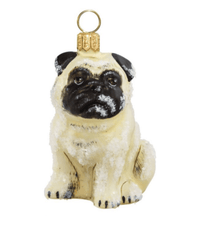 Dog Breed Ornaments Gifts Fawn Pug Dog Breed Ornament
