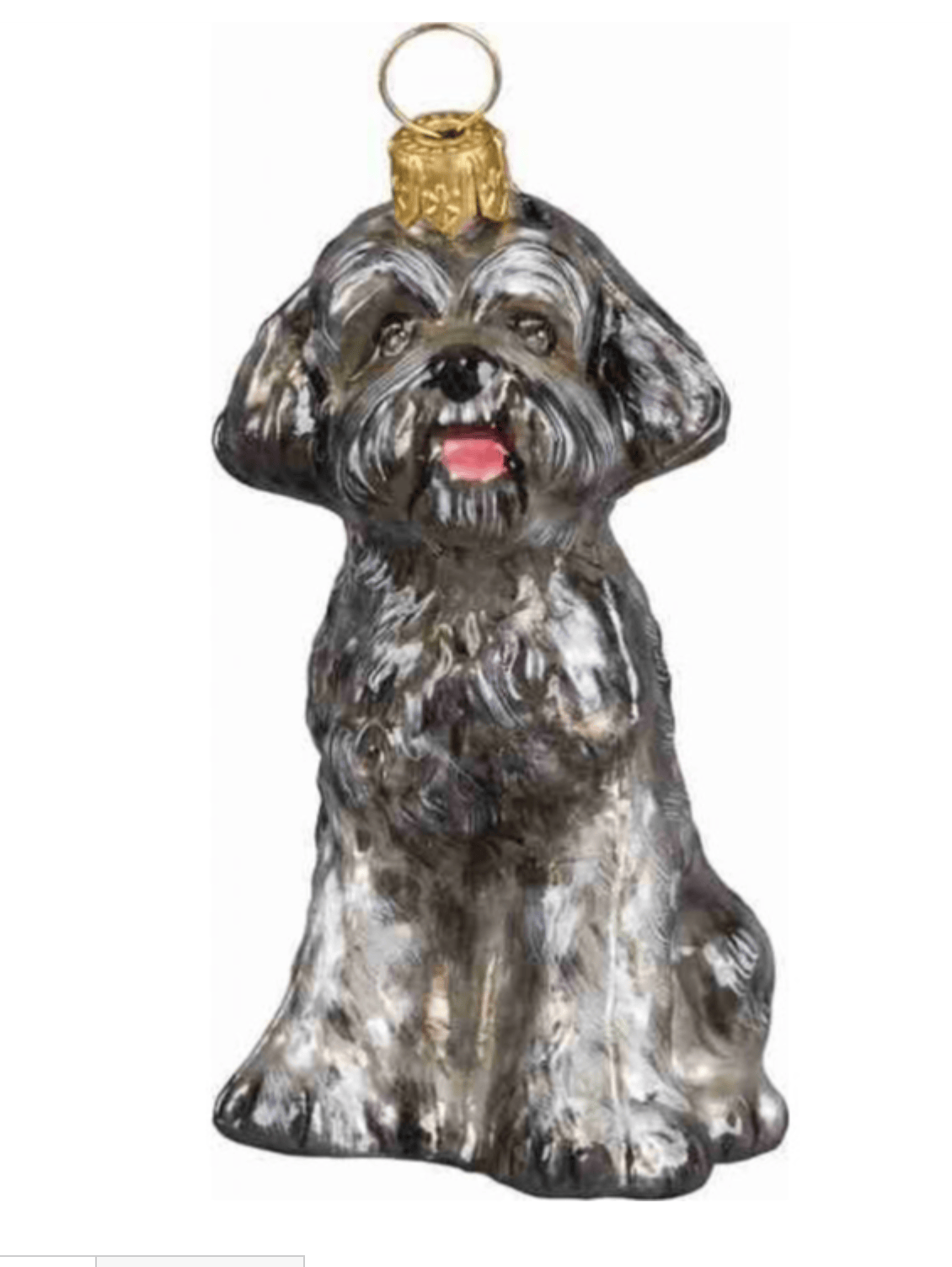 Dog Breed Ornaments Gifts Schnoodle Grey Dog Breed Ornament